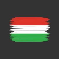 Hungary flag brush stroke. National flag vector