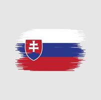 Slovakia flag brush stroke. National flag vector