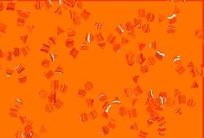 Light Orange vector texture in poly style with circles, cubes.