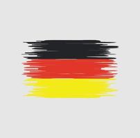 trazo de pincel de bandera de alemania. bandera nacional vector