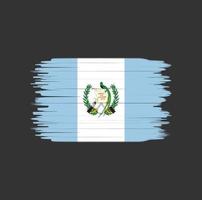 Guatemala flag brush stroke. National flag vector