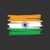 India flag brush strokes vector