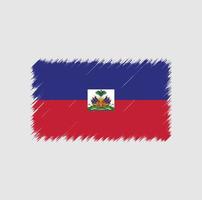 Haiti flag brush stroke. National flag vector