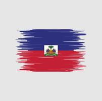 Haiti flag brush stroke. National flag vector