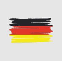 trazos de pincel de bandera de alemania vector