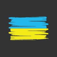 Ukraine flag brush strokes