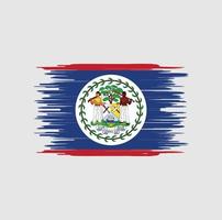 trazo de pincel de bandera de belice. bandera nacional vector