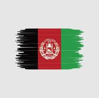 Afghanistan flag brush stroke. National flag vector