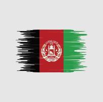 Afghanistan flag brush stroke. National flag vector