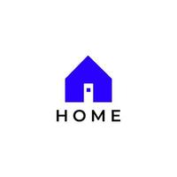 tech logo house abstract flat modern vector