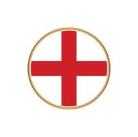 England flag with golden frame vector