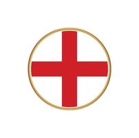 England flag with golden frame vector