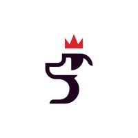 Premium dogcare with crown logo design inspiration vector