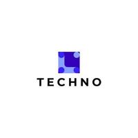 tech logo abstract flat modern vector
