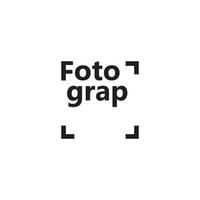 Camera focus concept with Photograph logotype vector