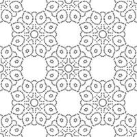 Abstract dotted seamless pattern with mandala flower. Mosaic, tile. Floral background. vector