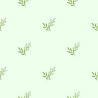 Vector Seamless pattern leaves green color, Botanical Floral Decoration Texture. Wallpaper Background