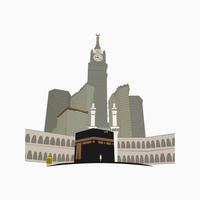 Masjid Al Haram Mosque Mecca Saudi Arabia Vector Illustration