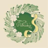 Happy St Patricks day label Vector