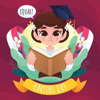 Kartini Day as a Symbol of Gender Equality vector