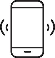 llamando teléfono móvil sonando compartir smartphone icono vector