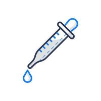Measuring Pipette, Medical Icon Illustration vector