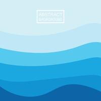 Blue wave vector abstract background flat design stock illustration