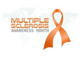 vector graphic of multiple sclerosis awareness month good for multiple sclerosis awareness month celebration. flat design. flyer design.flat illustration.