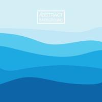 Blue wave vector abstract background flat design stock illustration