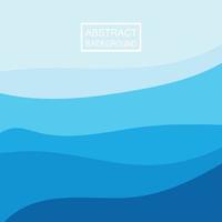 Blue wave vector abstract background flat design stock illustration