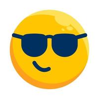 Cool Face with Sunglasses vector