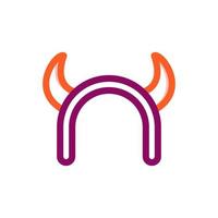 Headband with Devil Horns vector