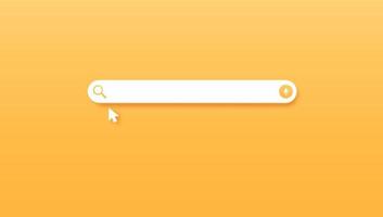 search bar yellow gradient background vector