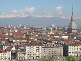 vista aerea de turin foto