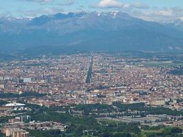 vista aerea de turin foto