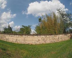 Old stone and brick wall photo