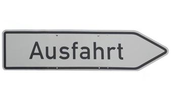 Ausfahrt exit sign photo