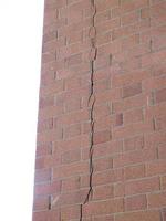 Crack in a wall photo