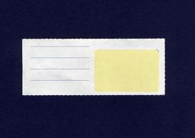 Blank note label photo