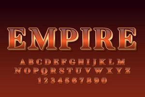 decorative kingdom Font and Alphabet vector