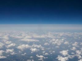 clouds seen from plain photo