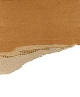 brown corrugated cardboard texture background with copy space photo