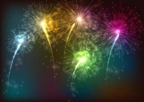 Firework a background vector