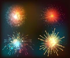 Firework a background vector