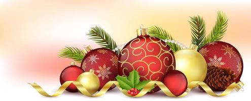 Christmas decoration background vector