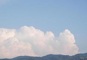 Blue sky with clouds photo