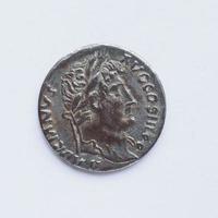 Old Roman coin photo