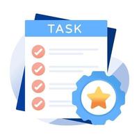 An editable design icon of checklist vector