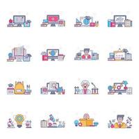 Pack of Misc Flat Illustrations vector