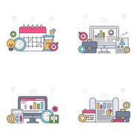 Pack of Misc Flat Illustration vector